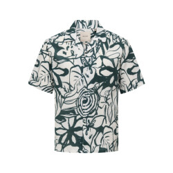 Only & Sons onscaiden reg fit aop shirt 22032833 anitque white