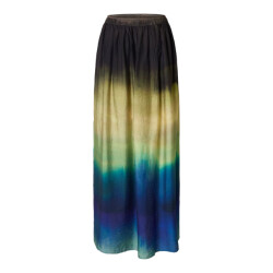 Selected Femme slfvilmi hw aop maxi slit skirt b 16097918 chestnut