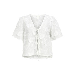 Object objmini re s/s v-neck top 139 23047079 white