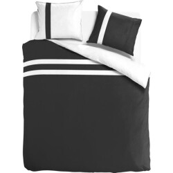DoubleDry Luxe dekbedovertrek stripe egyptisch percal katoen 140x200/220 -