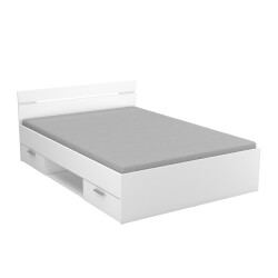 CaliCosy Lit 140x200 cm 2 tiroirs et 1 niche l204,3 cm michigan