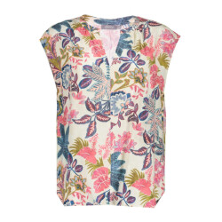 Geisha top 53472-20 10 off-white/blue