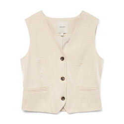 Vero Moda vmliana sl shiny waistcoat 10328657 oatmeal