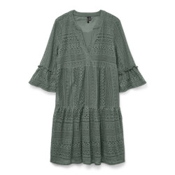 Vero Moda vmhoney lace 3/4 v-neck tunic wvn g 10275875 laurel wreath