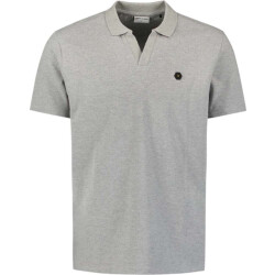 No Excess Polo v melange grey melange