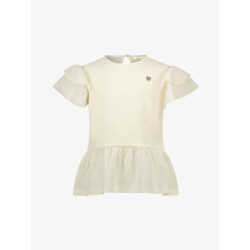 Le Chic Meisjes t-shirt neline summer crochet peplum