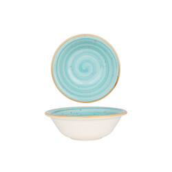 Bonna Kommetje aqua porselein 16 cm (400 cc) set van 6