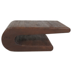 Home67 Salontafel maan espresso mangohout 110 x 60 cm