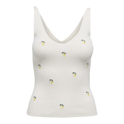 Jacqueline de Yong nanna s/l embroidery top knt 15257194 lemon embroidery