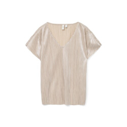 Vero Moda vmduvi s/s v-neck top jrs btq ga nl 10334193 silver colour