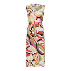 Jacqueline de Yong lumi s/s midi shirt dress wvn 15351621 cloud dancer