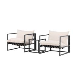 Nest Outdoor Ebba tuin loungeset 3 delig – twee stoelen en een salontafel met