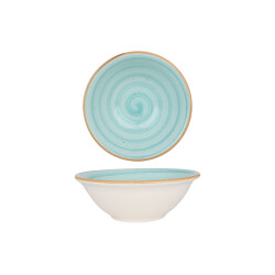 Bonna Kommetje aqua porselein 20 cm (900cc) set van 6