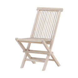 Nest Outdoor Jildou inklapbare houten tuinstoel whitewash