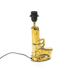 House Vitamin Table lamp gun ceramic gold e27 15x9x32cm