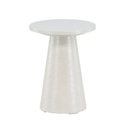 Nest living Lexi houten bijzettafel glanzend Ø 35 cm