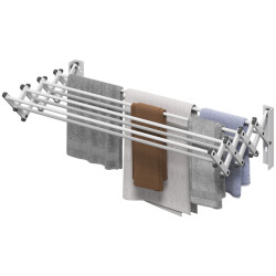 4goodz Wanddroogrek ruimtebesparend droogrek van aluminium