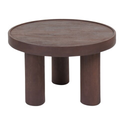 Home67 Salontafel tias ø60 cm espresso mangohout