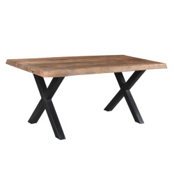 Livingfurn eetkamertafel tree x-poten mango hout 220 -