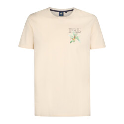 Petrol Industries Men t-shirt ss classic print ecru