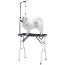 4goodz Pawhut opvouwbare trimtafel voor honden 81x48x80 cm met metalen frame