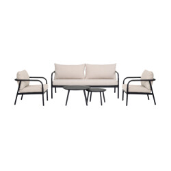 Lisomme Manu tuin loungeset 5delig tweezitsbank, twee fauteuils en twee