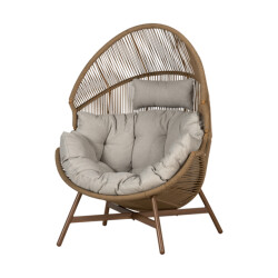 Lisomme Ayla rattan tuin loungestoel