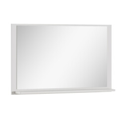 Badplaats Spiegel bravos 80 cm wit badkamerspiegel met planchet