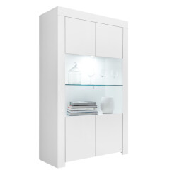 CaliCosy Vitrinekast 2 deuren van glas zonder verlichting h186 cm firenze