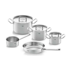 Fissler Original profi collection- 5 delig steel- en koekenpan rvs deksels