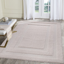 Muratap Luxus shaggy plus hoogpolig vloerkleed modern geometrisch design uni effen