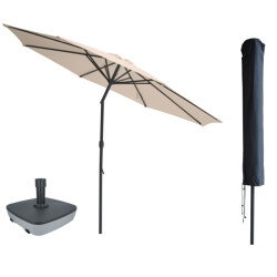 Kopu ® valencia parasol rond 300 cm met beschermhoes en voet -