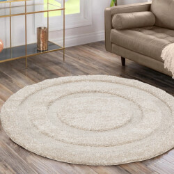 Muratap Luxus shaggy plus hoogpolig vloerkleed modern geometrisch design uni effen