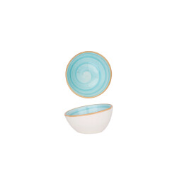 Bonna Kommetje aqua porselein 8 cm (60 cc) set van 6