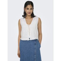 Only Onljakiri linen s/l emb vest ptm