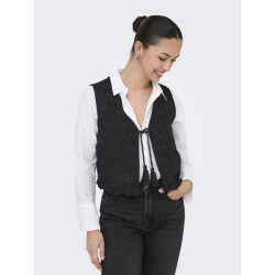 Only Onljakiri linen s/l emb vest ptm