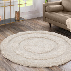 Muratap Luxus shaggy plus hoogpolig vloerkleed modern geometrisch design uni effen