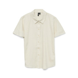 Vero Moda Vmvilna ss wide shirt wvn beige