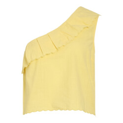 Vila vifernanda one shoulder top 14106924 pale banana
