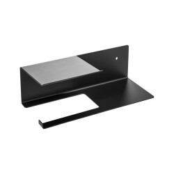 Xivada Toiletrolhouder fava met plankje boren rvs -