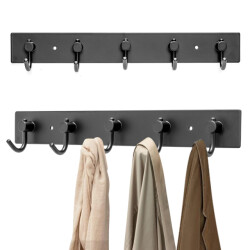 Xivada Kapstok hangend 5 haken model j aluminium 34 cm -