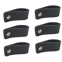 Xivada Leren handgreep juqa boren leer - set van 6