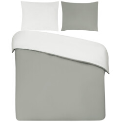 DoubleDry Dekbedovertrek 100% percal katoen eenpersoons 140x200/220 cm + 1