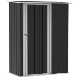 4goodz Outsunny stalen tuinkast balkonkast 84x142x189 cm -