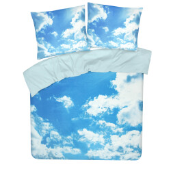 DoubleDry Dekbedovertrek my design 100% katoen tweepersoons 200x200 cm + 2