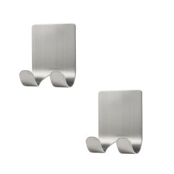 Xivada Scheermeshaakjes zelfklevend rvs - set van 2