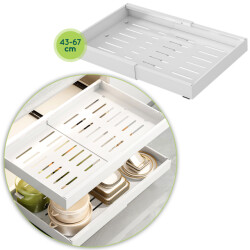 Xivada Keukenorganizer schuiflade aluminium verstelbaar -