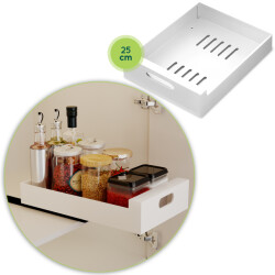 Xivada Keukenkast organizer schuiflade aluminium 25 cm -