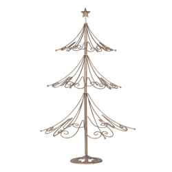Clayre & Eef Kerstdecoratie beeld kerstboom Ø 46x75 cm metaal