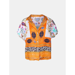 Mucho Gusto ® blouse giuliani oranje luipaardprint